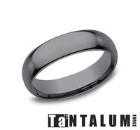 Carved Band (No Stones) in Tantalum Dark Grey 7MM