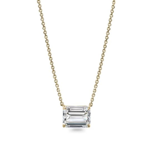 Puremark powered by Clarity Necklace in 18 Karat Yellow Gold with 1.53ctw of Round Lab-Grown Diamonds, Clarity: VVS2, Color: F