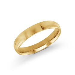 Carved Band (No Stones) in 14 Karat Yellow Gold 4MM