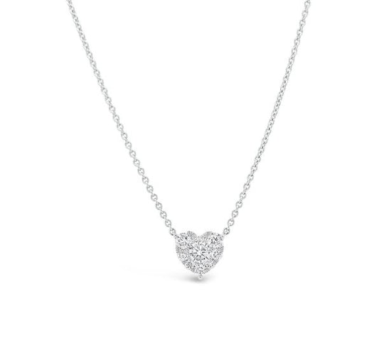 ReMARKable Designs Natural Diamond Necklace in 14 Karat White Gold with 0.23ctw Round Diamonds