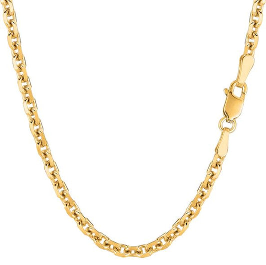 18" Cable Link Chain in 14 Karat Yellow