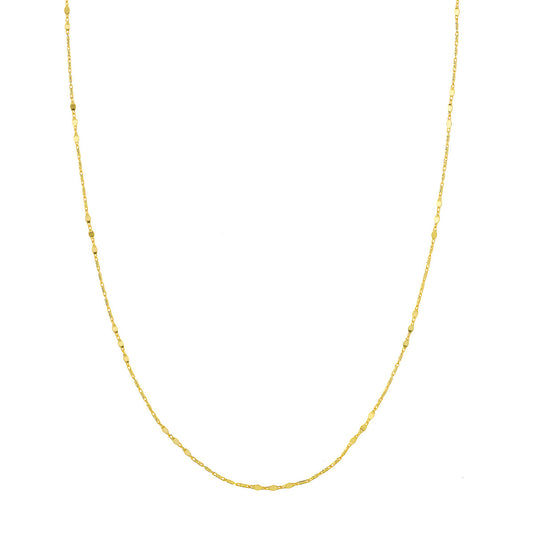 18" Lumacina 0.9mm Chain in 14 Karat Yellow