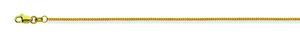 16" Franco 1.2mm Chain in 14 Karat Yellow