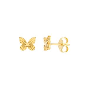 Stud Earrings (No Stones) in 14 Karat Yellow