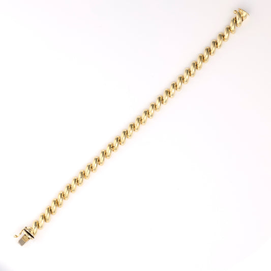 M Estate Collection San Marco Bracelet (No Stones) in 14 Karat Yellow