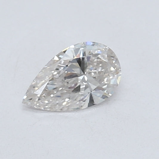 VDB Pear Diamond, 0.34 Carat, Clarity: VVS1, Color: H